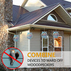 10pcs Anti Collision Alert Stickers Bird Repellent Film Bird Reflective Window Stickers Anti Bird Sticker for Courtyard Window