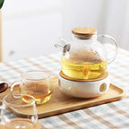 White Warm Tea Stove Ceramic Porcelain Heating Furnace Warmer Candle Heater Ceramic White Teapot Heater