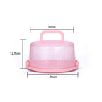 Portable Cupcake Carrier Food Preservation Boxwith Handle Transparent Cake Box