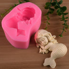 Mermaid Silicone Mold Simulation Mermaid Cake Mold Non Stick Mold