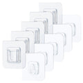 5 Pcs Wall Mounted Holder Strong Adhesive Hanger Punch Free Hanging Hook for Home Bathroom