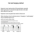 Macrame Cat Hammock Hanging Woven Cat Bed Macrame Wall Decoration