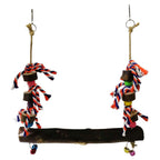 Wooden Chicken Swing Colorful Pet Swing Chew Toy for Chicken and Birds