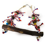 Wooden Chicken Swing Colorful Pet Swing Chew Toy for Chicken and Birds
