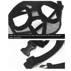 Dog Muzzles Adjustable Breathable Mesh Bulldog Muzzle for Dog Anti Biting Chewing Barking