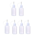 6Pcs 30ml Needle Tip Glue Bottle DIY Paper Art Quilling Tool Bottle Needle Bottle Applicator