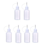 6Pcs 30ml Needle Tip Glue Bottle DIY Paper Art Quilling Tool Bottle Needle Bottle Applicator