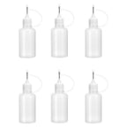 6Pcs 30ml Needle Tip Glue Bottle DIY Paper Art Quilling Tool Bottle Needle Bottle Applicator