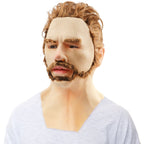 Halloween Latex Young Man Face Cover Headgear for Masquerade Halloween Headgear Prop