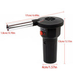Mini Electric Blower Portable Electricity Barbecue Fan for Outdoor Camping Hiking