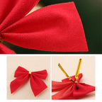 36Pcs/Set Christmas Bows Mini Decorative Bows Ribbon Bows Decoration