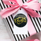 500Pcs/Roll 3.8cm Christmas Stickers Round Envelope Gift Cards Package Labels