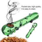 Cucumber Shape Design Glasses Pipe Party Funny Smoking Filter Tool