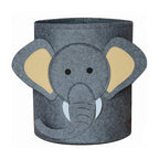 Cartoon Felt Storage Bucket Children's Toys Dirty Clothes Storage Bag Multifunctional Practical Laundry Basket