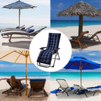 Patio Chaise Lounge Cushions Sun Lounger Cushions Pad Lounge Chair Cushion for Travel Holiday Indoor Outdoor