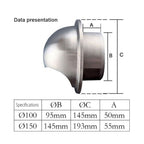 100/150mm Ventilation Outlet Stainless Steel Air Vent Grille Cover