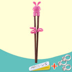 1 Pair Kids Wood Chopsticks Cartoon Children Chopsticks Learning Easy to Use Training Chopsticks for Children Kids