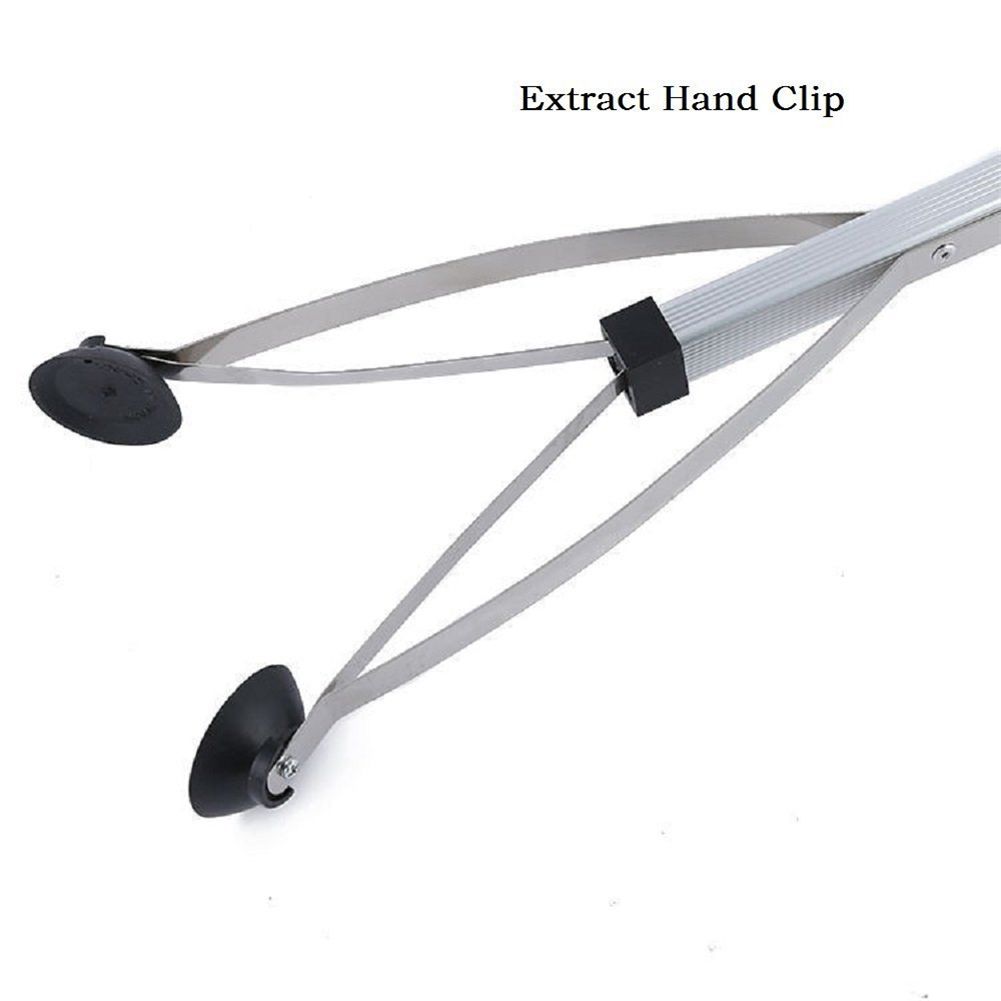 Foldable Reacher Grabber Aluminum Alloy Suction Cup Grip Grabber Pick Up Tool for Litter Picker Trash Garbage