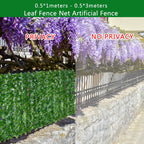 Artificial Leaf Screening Roll UV Fade Protected Hedging Wall Landscaping Garden Fence Balcony Screen for Indoor Outdoor Decor