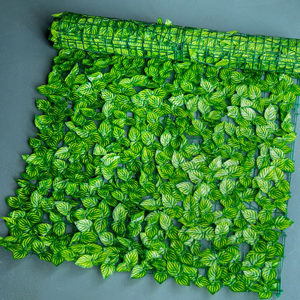 Artificial Leaf Screening Roll UV Fade Protected Hedging Wall Landscaping Garden Fence Balcony Screen for Indoor Outdoor Decor