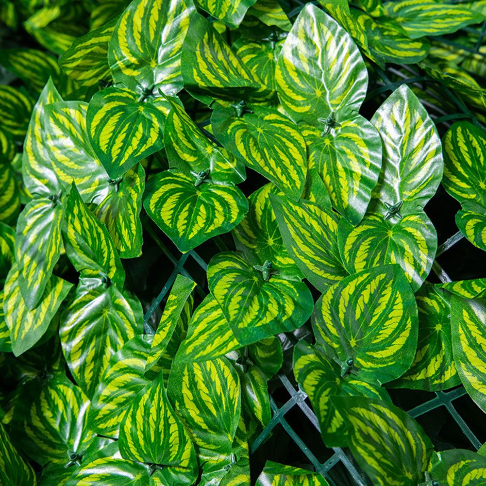Artificial Leaf Screening Roll UV Fade Protected Hedging Wall Landscaping Garden Fence Balcony Screen for Indoor Outdoor Decor