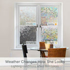 3D Static Decorative Window Glass Film Static Cling Window Foil Anti UV Rainbow Film Home Decor