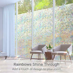 3D Static Decorative Window Glass Film Static Cling Window Foil Anti UV Rainbow Film Home Decor