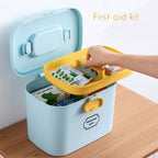 Family Medication Box Portable First Aid Box Organizer with Easy to Open Buckle Snap