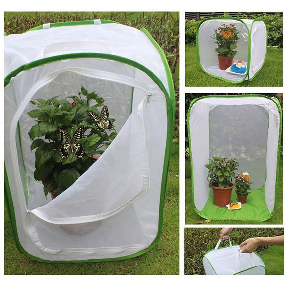 Portable Insect Butterfly Habitat Cage Insect Housing Enclosure Breeding Cage