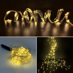 Solar Power 200LED Vines Tree String Lights Branch Tree Lights Wedding Plant Garden Room Decoration Light