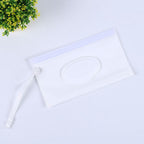 2Pcs Portable Wet Wipes Dispenser Holder Wipes Bags Case Pouch Reusable Refillable Travel Wipes Pouches Storage Container Bag