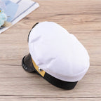 Halloween Captain Sailors Hat White Captain Hat Dog Cat Puppy Sailor for Halloween Party Cosplay Costume