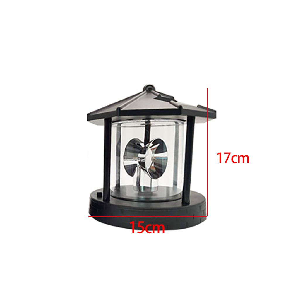 Led Rotating Lighthouse Beacon Lamp Rotating Outdoor Decorative Lamp Energy Saving Solar Landscape Light