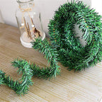 5.5M Pine Christmas Garland Green Artificial Christmas Tree Rattan Garland Pack Christmas Pine Wall Garden Decoration