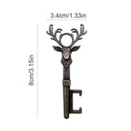 Deer Head Bottle Opener Portable Deer Bottle Opener Retro Key Pendant