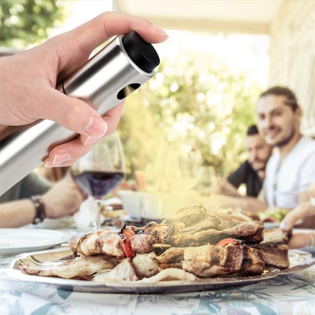 Olive Oil Sprayer for Cooking Oil Mister Stainless Steel Oil and Vinegar Sprayer Bottle for Barbecue Salad Cooking Baking