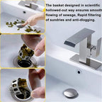 Universal Wash Basin Bounce Drain Filter Kitchen Bathroom Strainer Sink Drain Stopper
