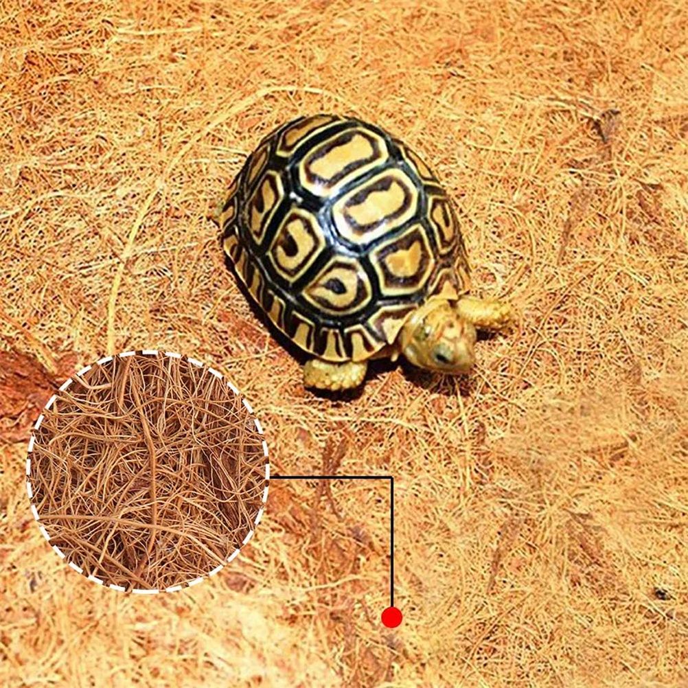 Reptile Mat Coconut Fiber Turtles Pet Mat Habitat Carpet Mat Substrate for Lizards Turtles Snakes Iguana