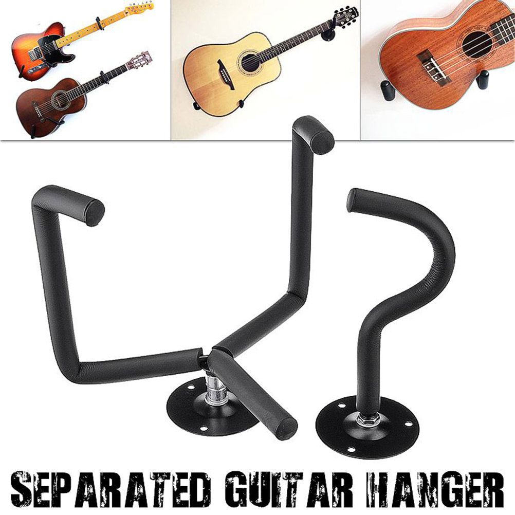 Guitar Wall Mount Acoustic Electric Classical Guitar Wall Hanger Slat Wall Horizontal Guitar Holder Stand Rack