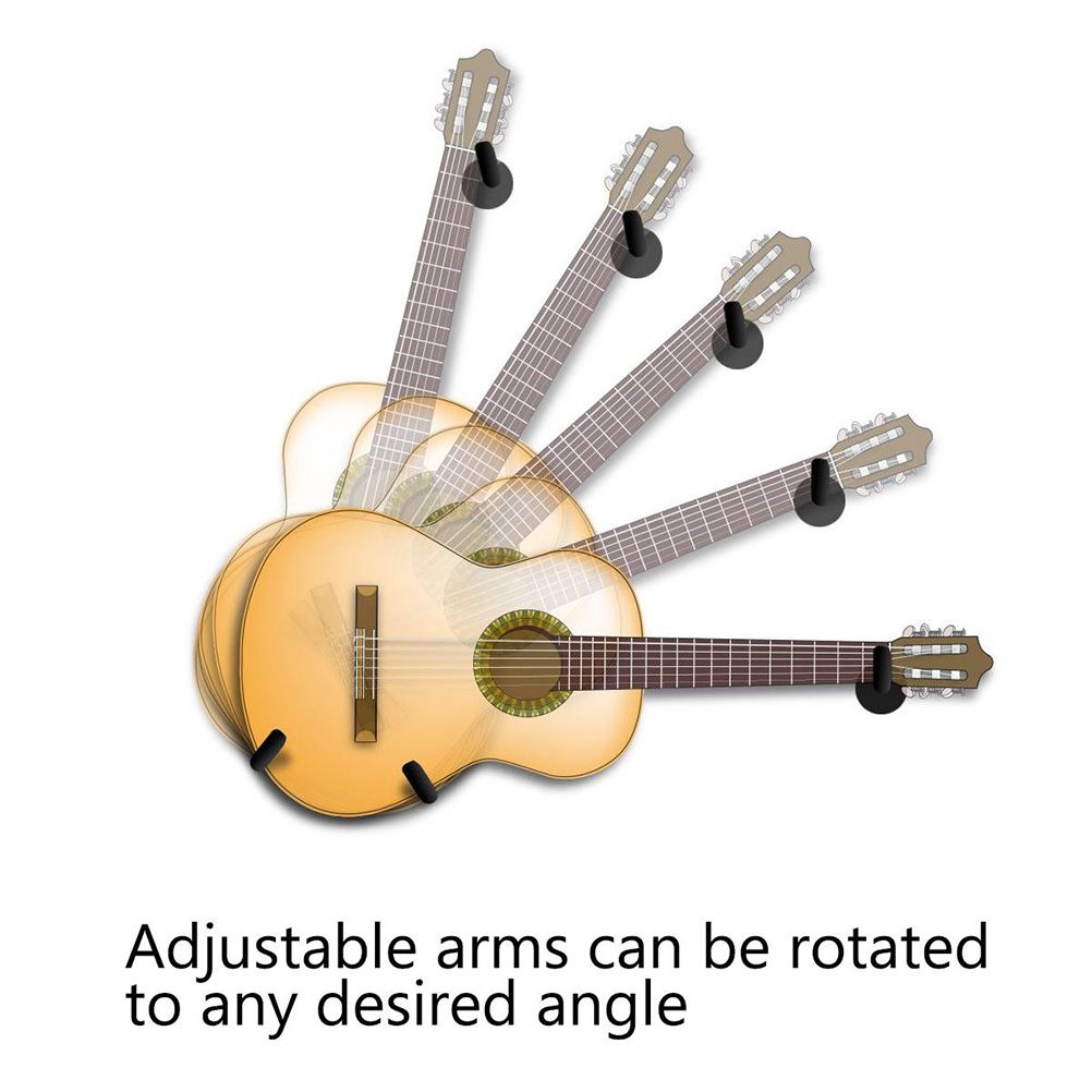 Guitar Wall Mount Acoustic Electric Classical Guitar Wall Hanger Slat Wall Horizontal Guitar Holder Stand Rack