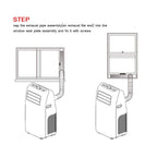 Universal Mobile Air Conditioner Adjustable Window Sealing Plate Splint Baffle