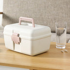 First Aid Kit 2 Layer Medicine Box Portable Emergency Medicine Box for Home Office