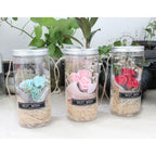 Romantic Eternal Rose Never Withered Rose Night Light Wishing Bottle Preserved Flowers Soap Rose Flower Glass Wishing Bottle