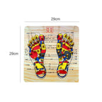 Wooden Foot Massage Board Acupoint Foot Massager Reflexology Chart