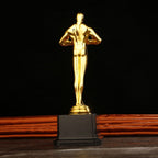 19/22/24 cm Gold Plated Trophy Little Golden Man Trophy Competition Souvenir