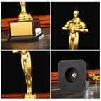 19/22/24 cm Gold Plated Trophy Little Golden Man Trophy Competition Souvenir