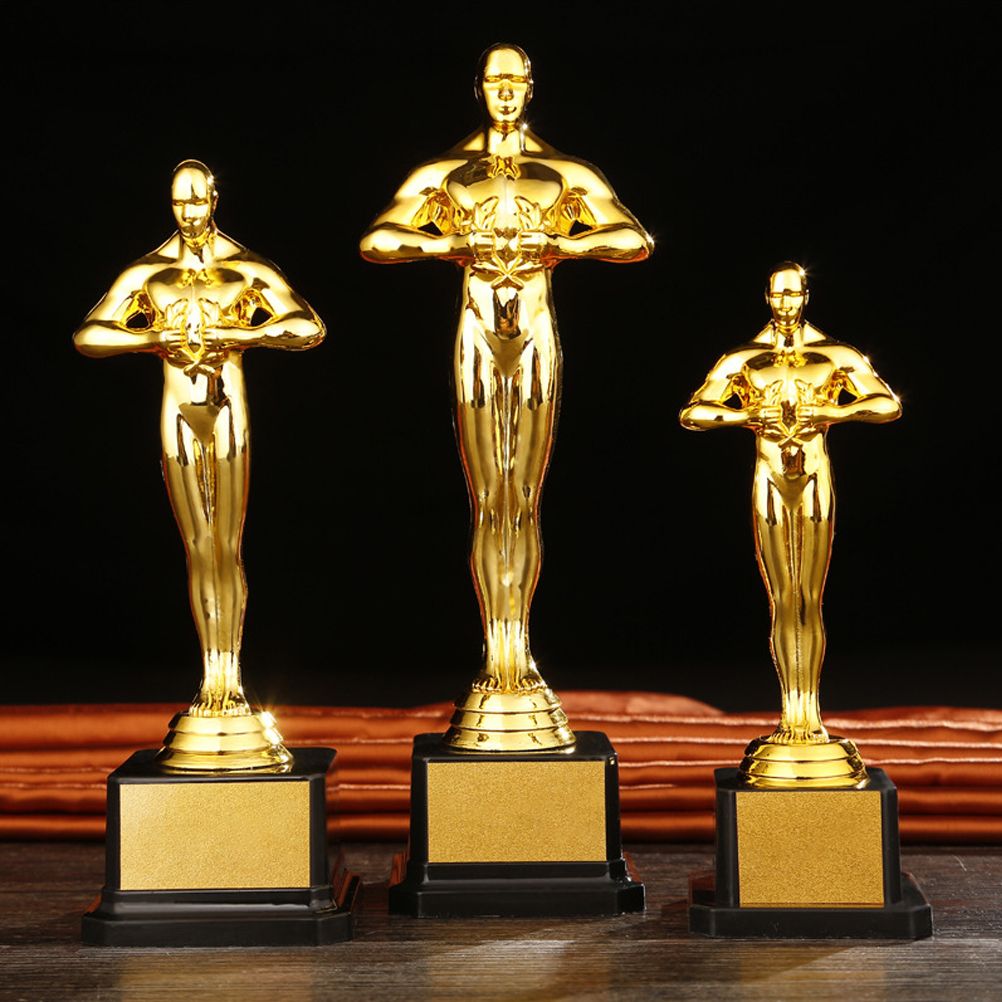 19/22/24 cm Gold Plated Trophy Little Golden Man Trophy Competition Souvenir