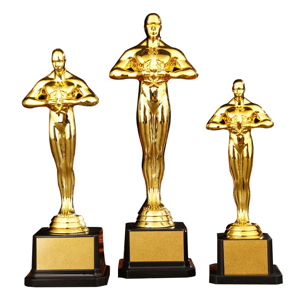 19/22/24 cm Gold Plated Trophy Little Golden Man Trophy Competition Souvenir