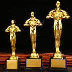19/22/24 cm Gold Plated Trophy Little Golden Man Trophy Competition Souvenir