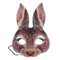 Half Face Rabbit Headgear Funny EVA Rabbit Bunny Headgear for Party Festival Club